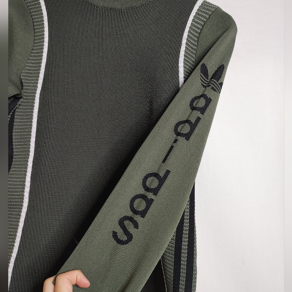 adidas Originals Green Bodycon Dress - Picture 4 of 9